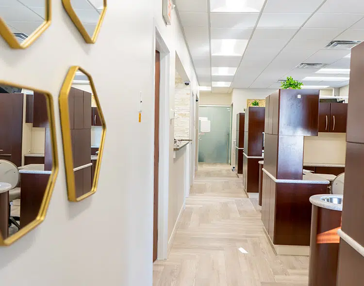 hallmark dental brentwood - dentist office corridor