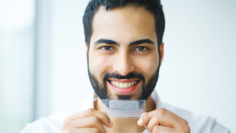 can whitening strips damage porcelain veneers